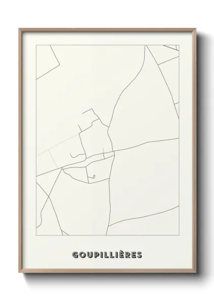 Une affiche de carte sur Goupillières