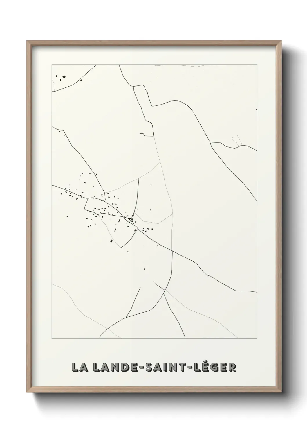 Un poster carteLa Lande-Saint-Léger
