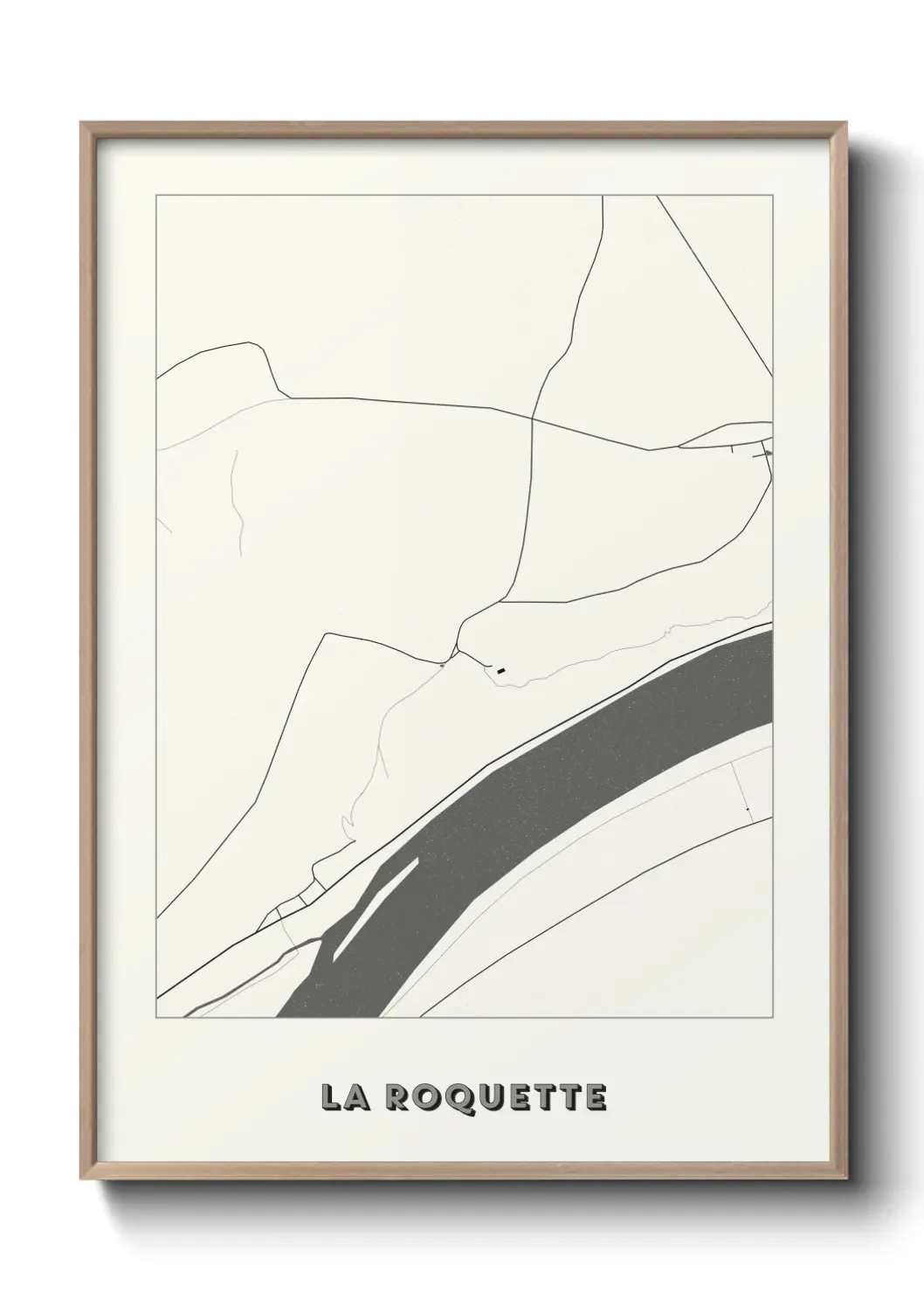 Un poster carte La Roquette