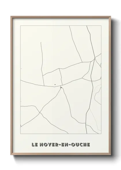 Une affiche de carte sur Le Noyer-en-Ouche