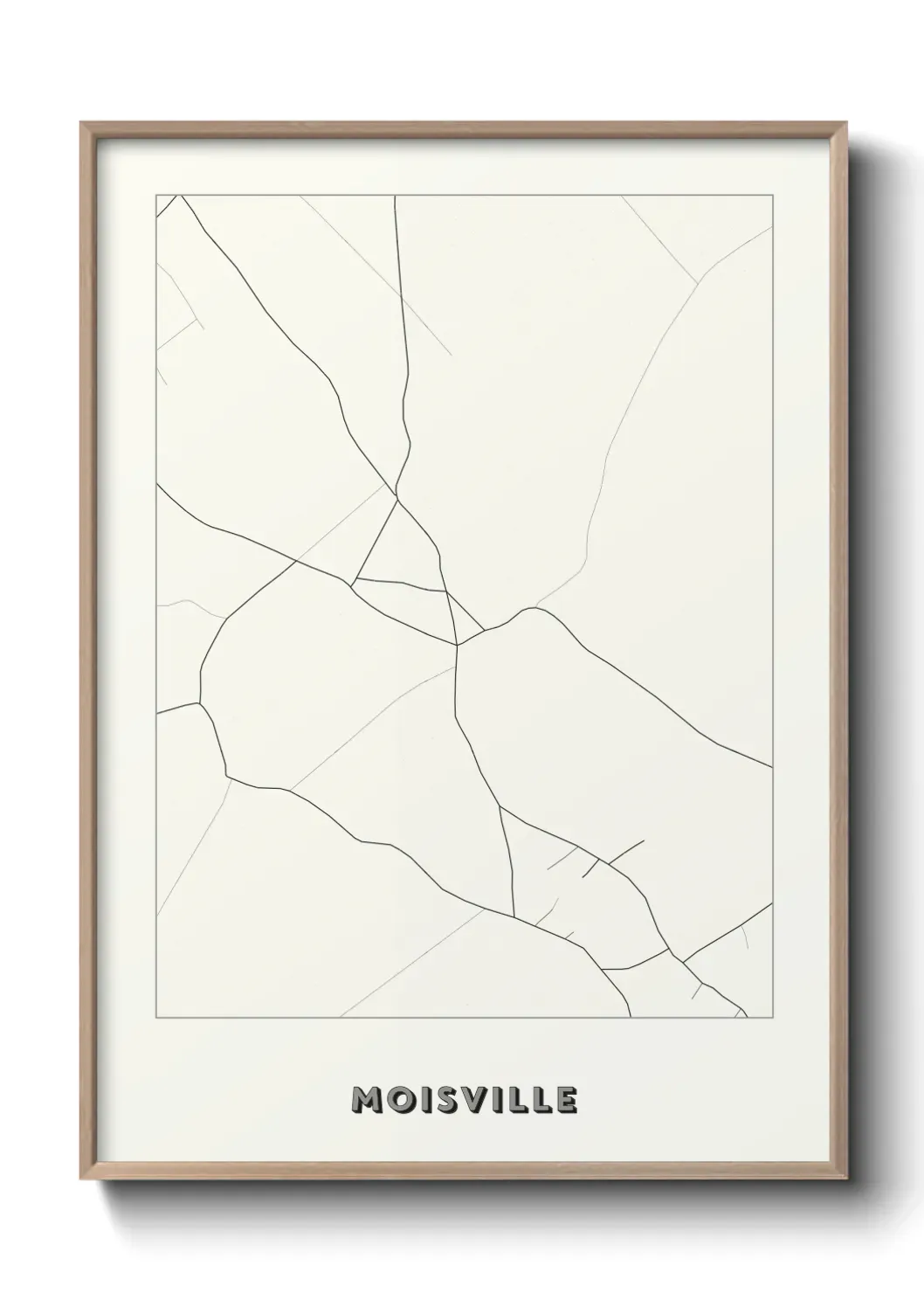 Un poster carte Moisville