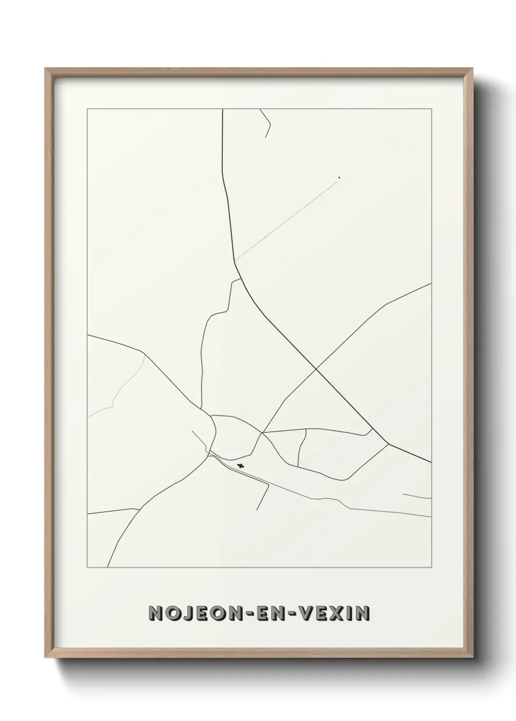 Un poster carte Nojeon-en-Vexin