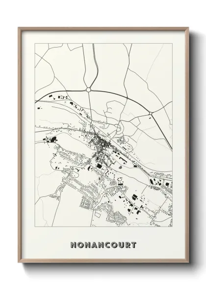 Une affiche de carte sur Nonancourt