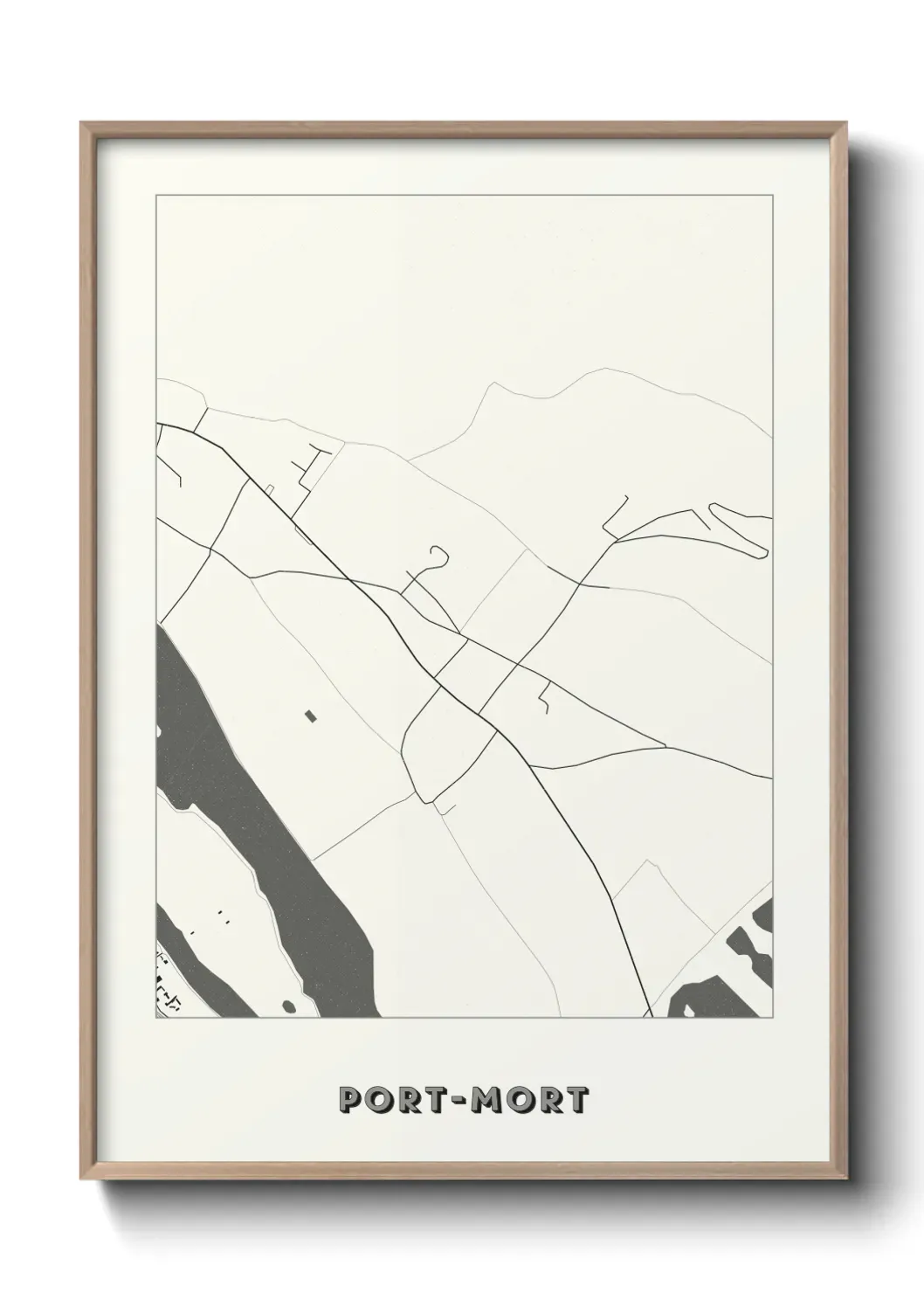 Un poster carte Port-Mort