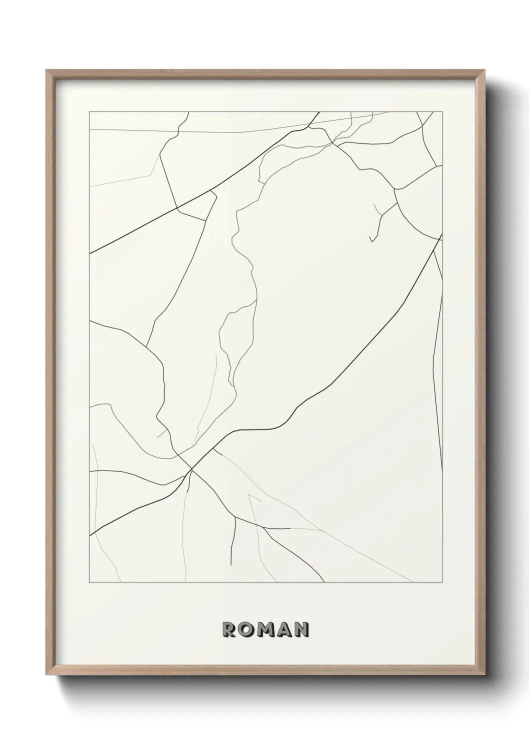 Un poster carte Roman