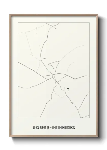 Une affiche de carte sur Rouge-Perriers