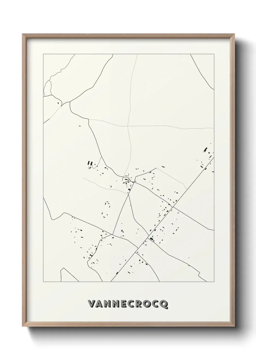 Un poster carte Vannecrocq