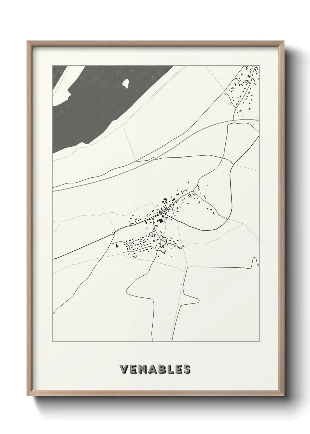 Un poster carte Venables