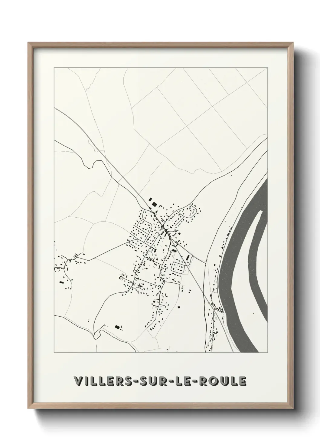 Un poster carte Villers-sur-le-Roule
