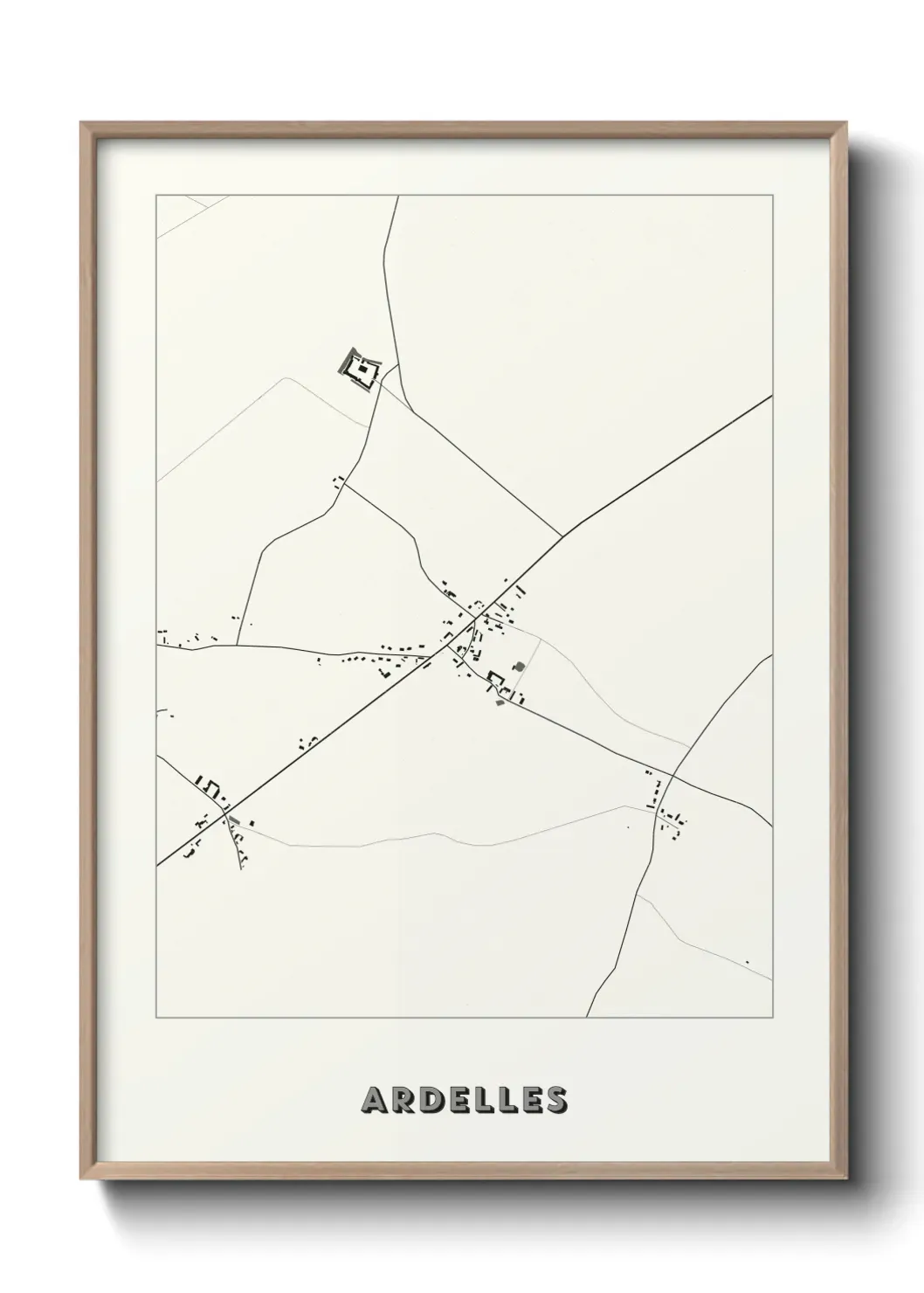 Un poster carte Ardelles