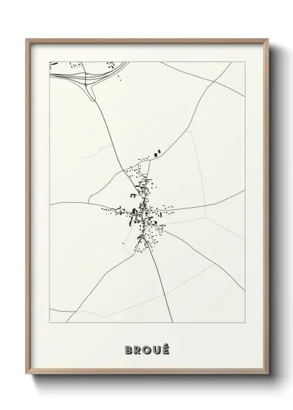 Une affiche de carte sur Broué