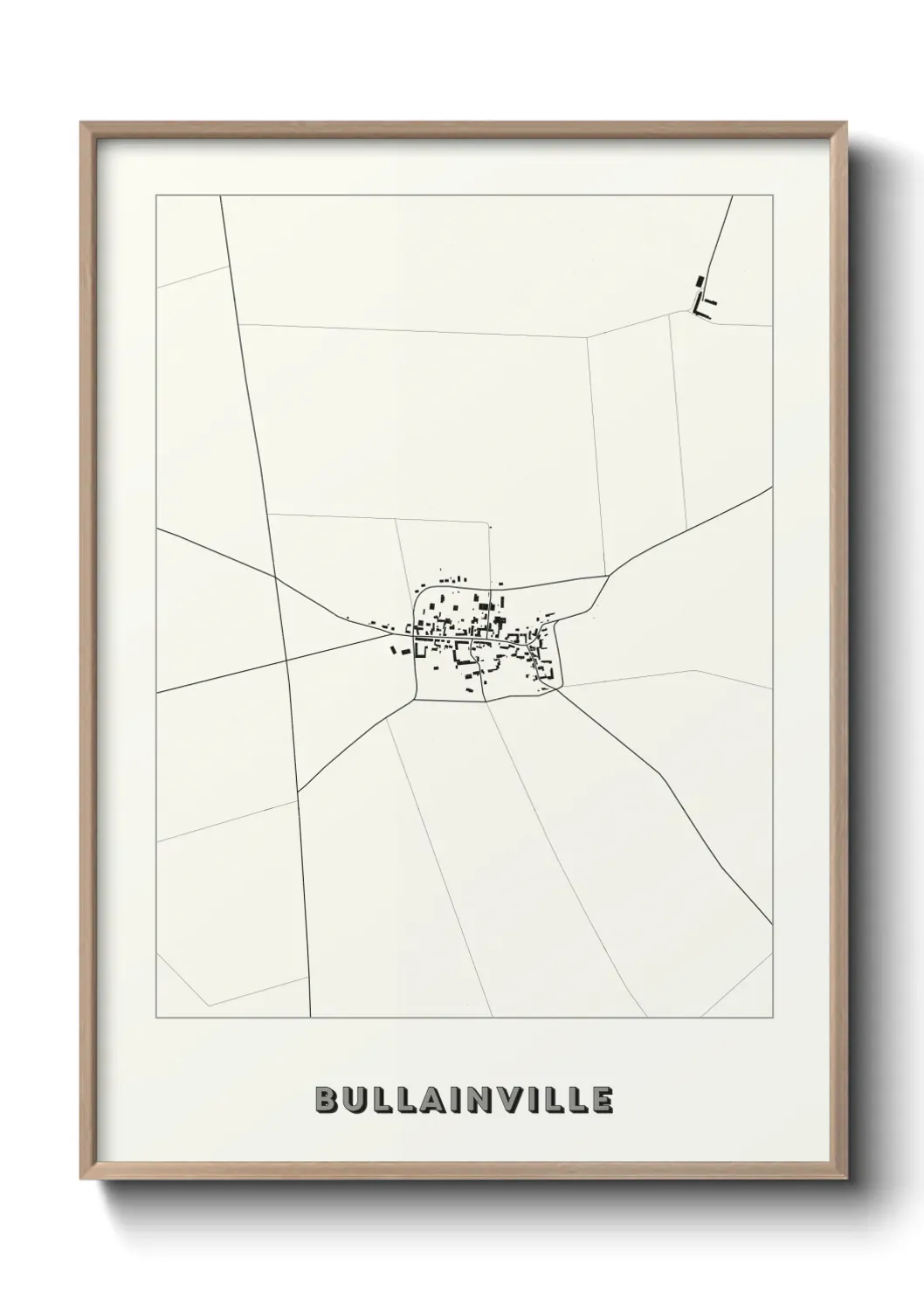 Un poster carte Bullainville