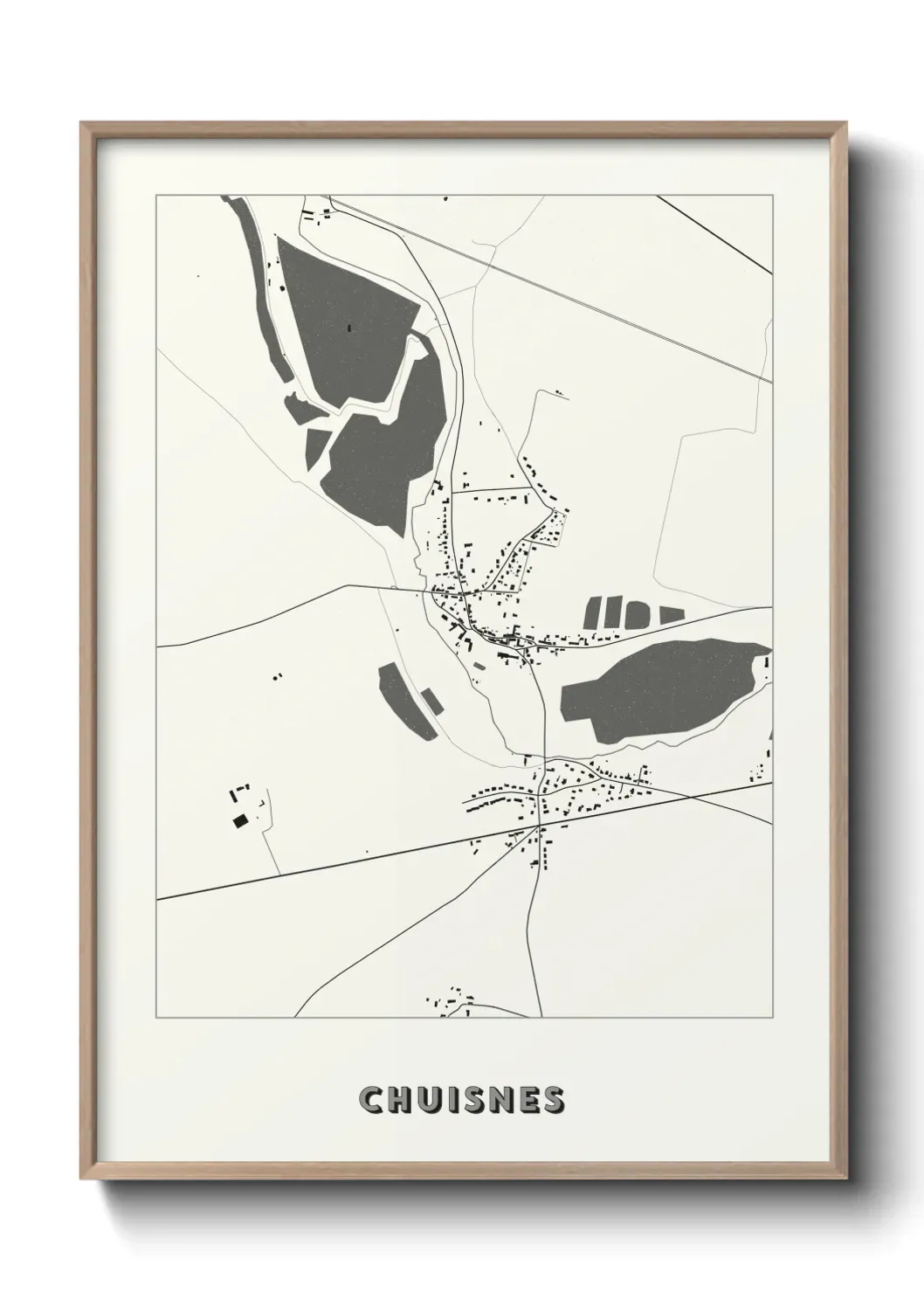 Un poster carte Chuisnes