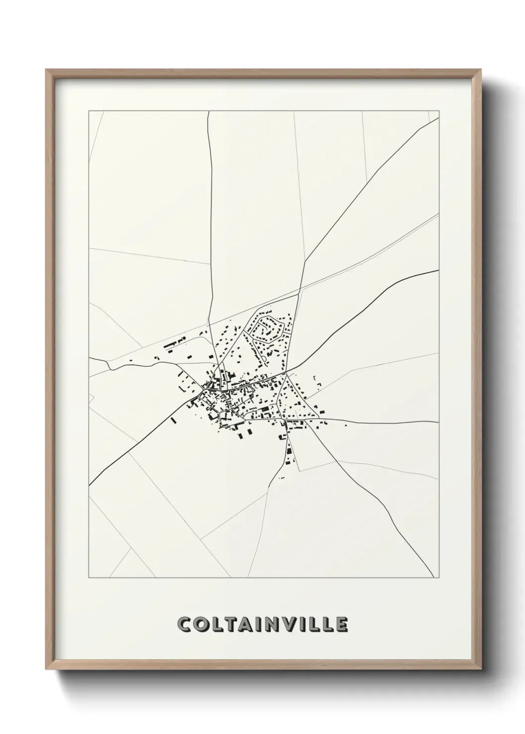 Un poster carte Coltainville