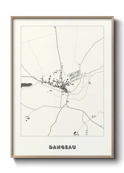 Une affiche de carte sur Dangeau