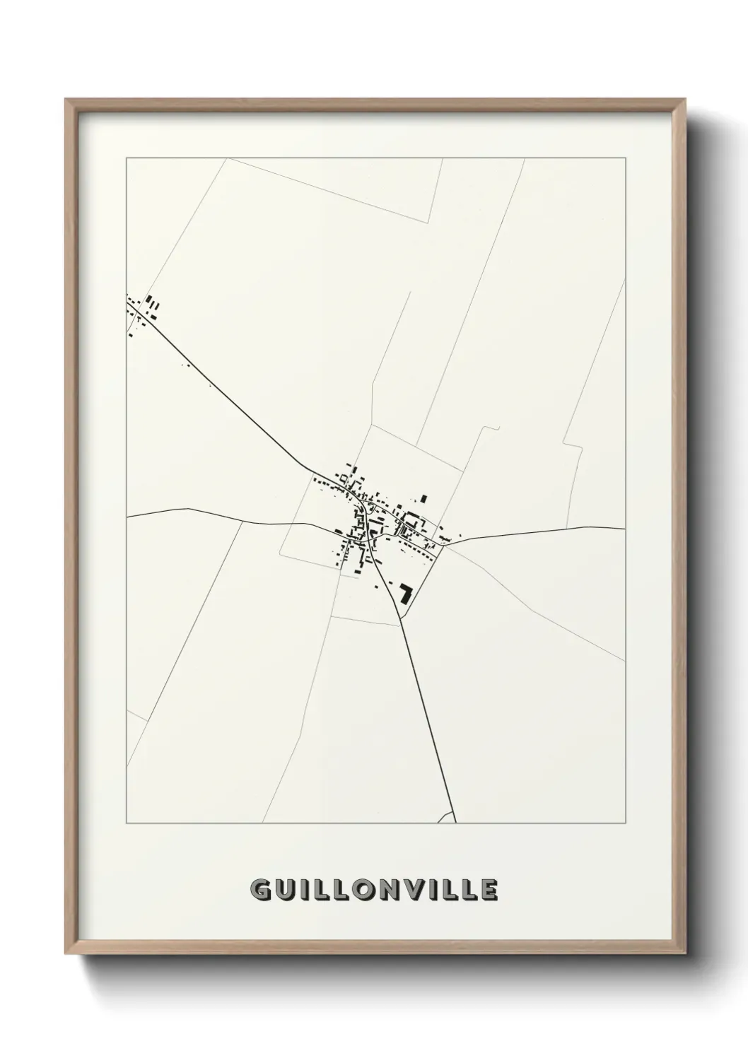 Un poster carte Guillonville
