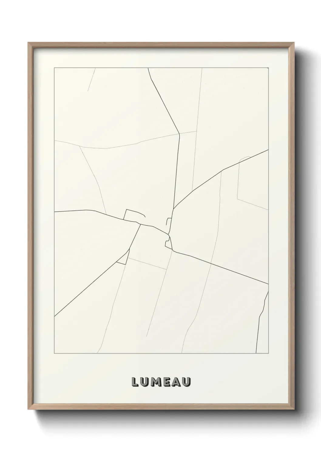 Un poster carte Lumeau
