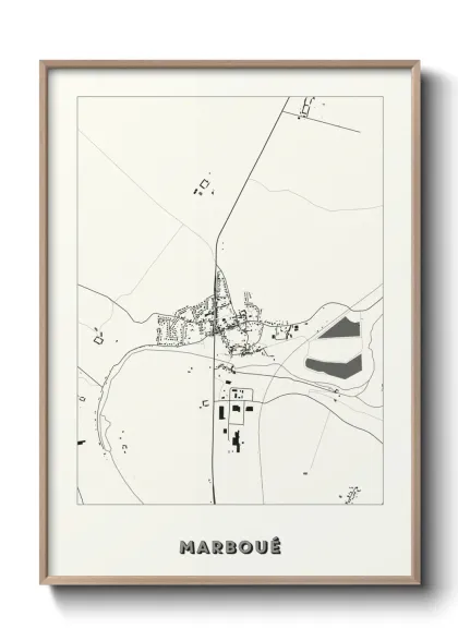 Une affiche de carte sur Marboué