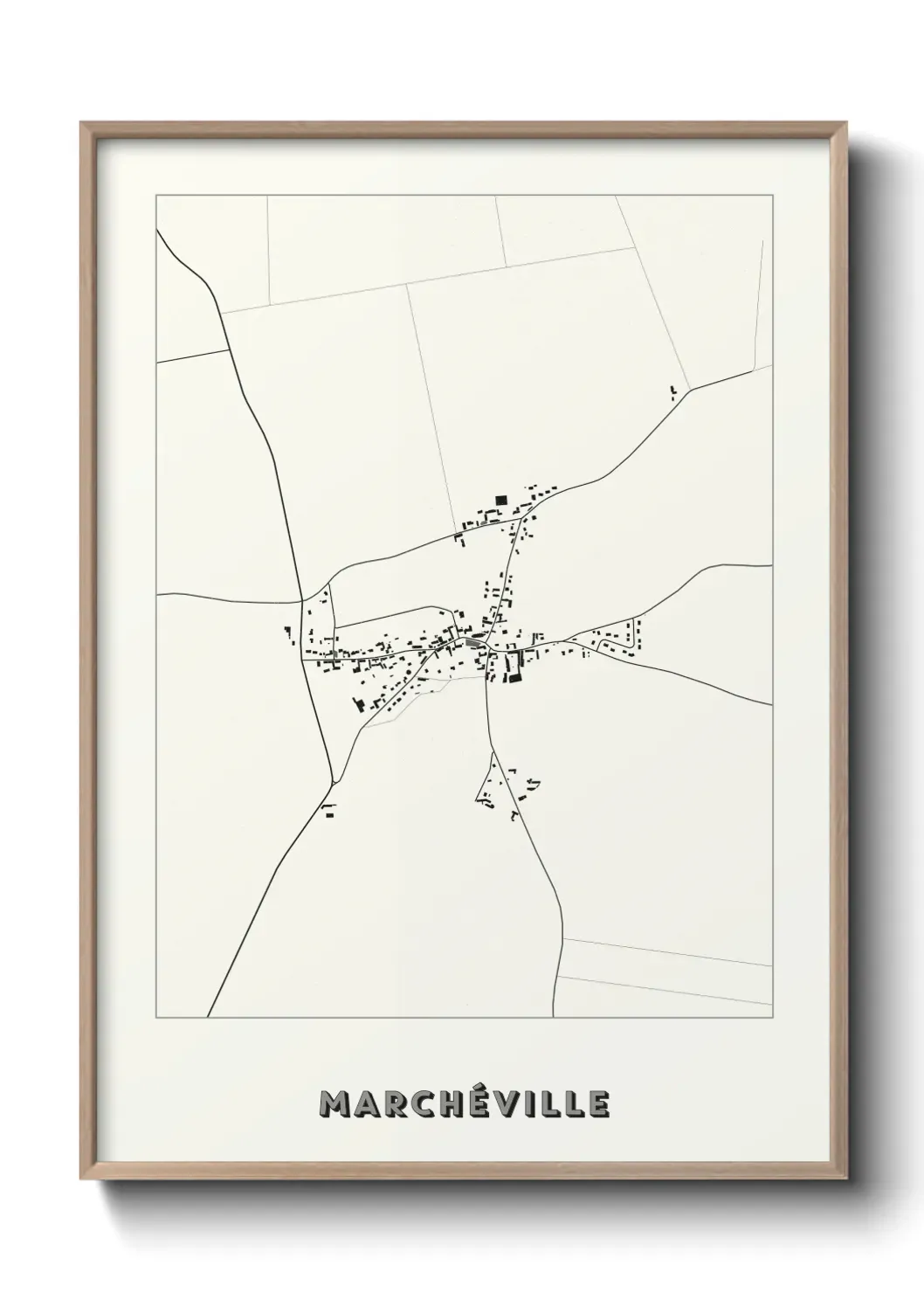 Un poster carte Marchéville