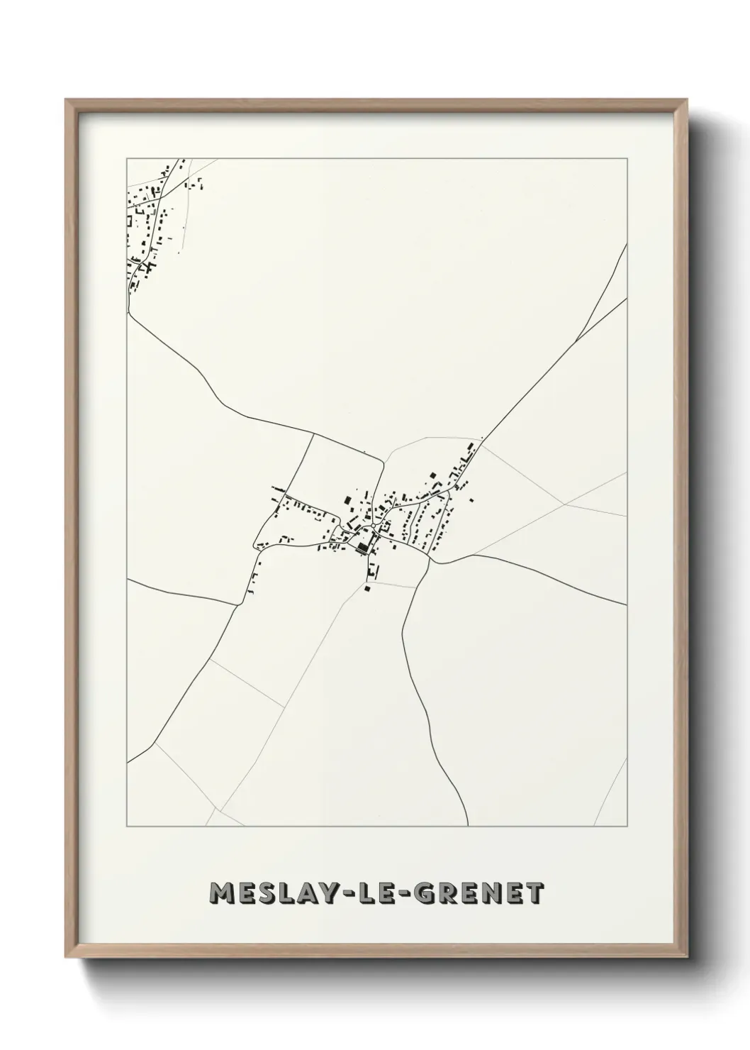 Un poster carteMeslay-le-Grenet