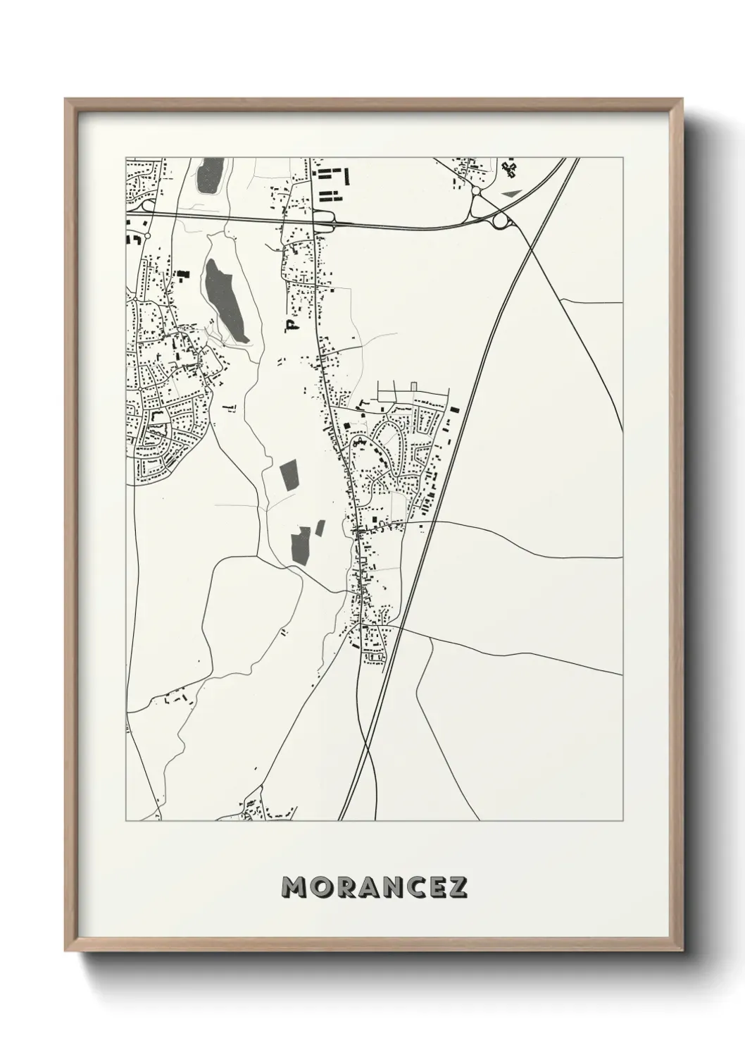 Un poster carte Morancez