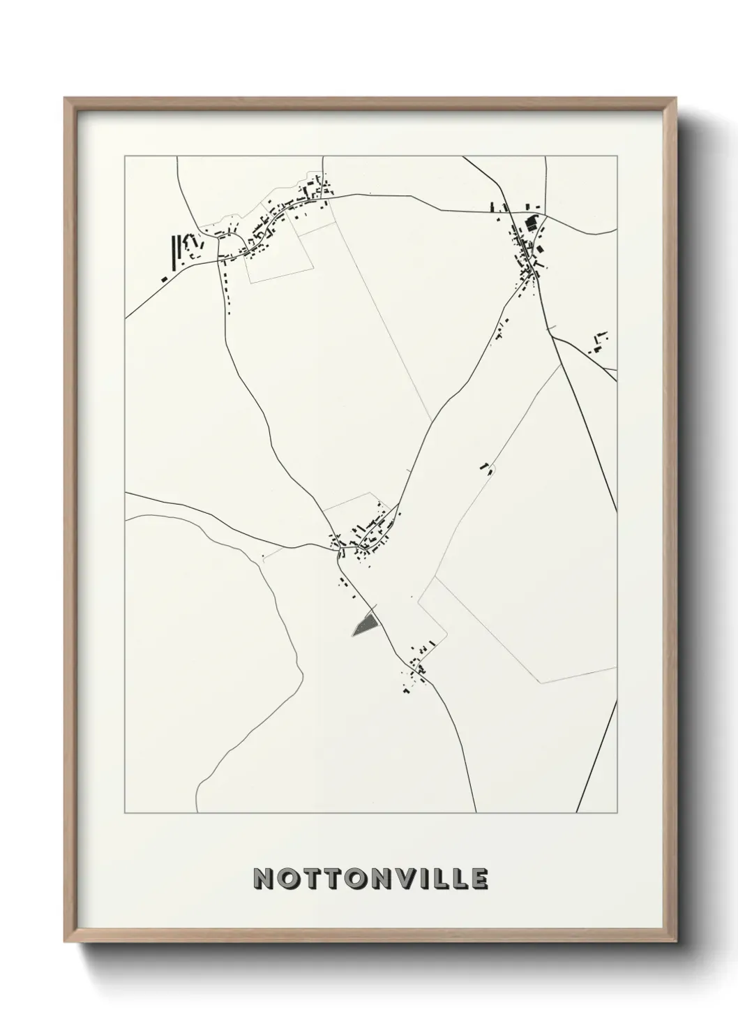 Un poster carte Nottonville