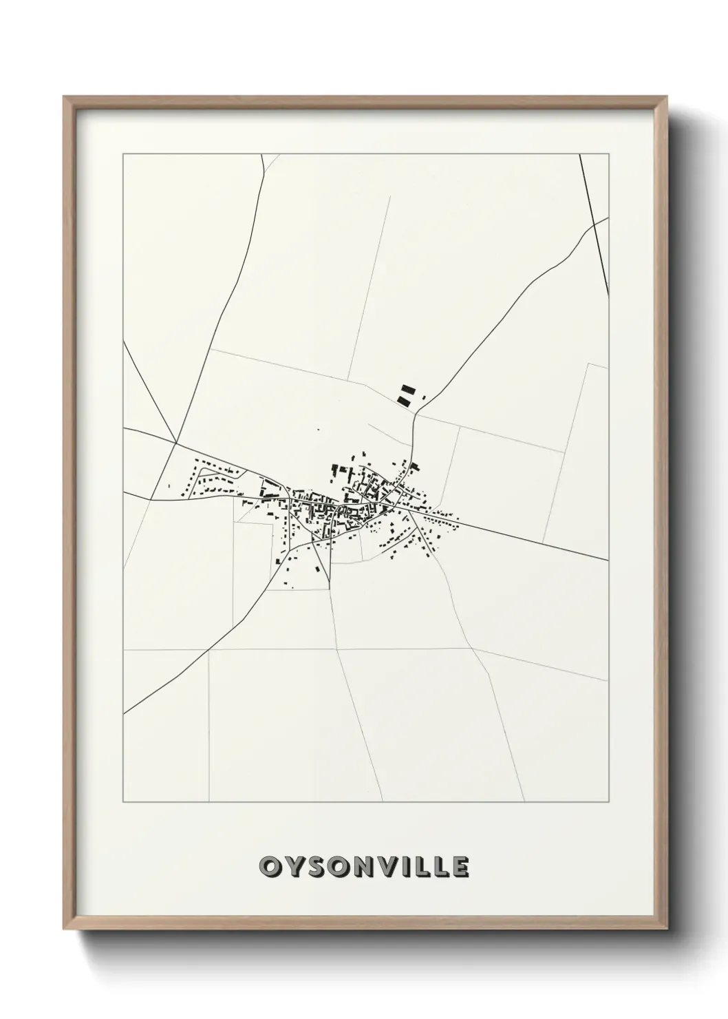 Un poster carte Oysonville