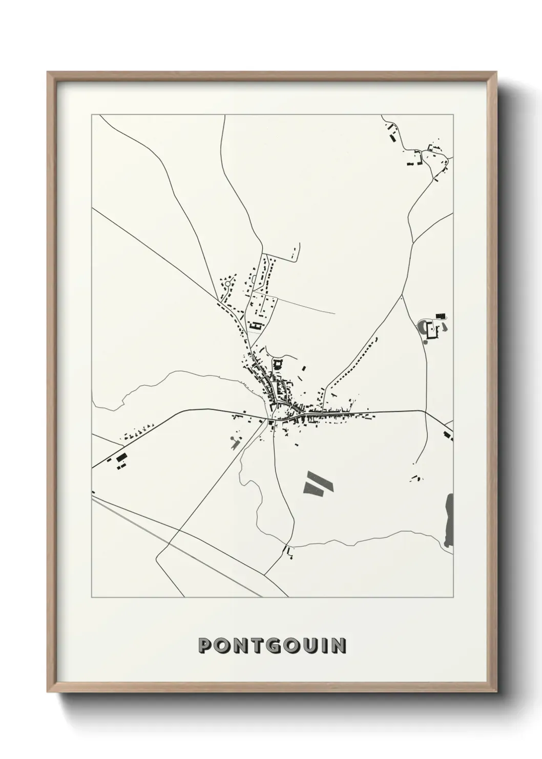 Un poster carte Pontgouin