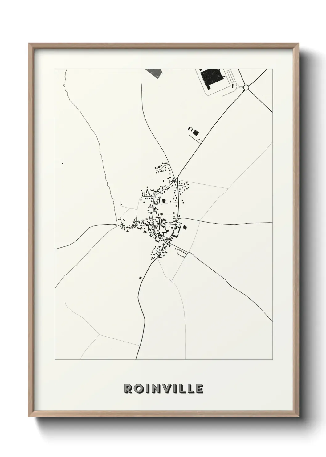 Un poster carte Roinville