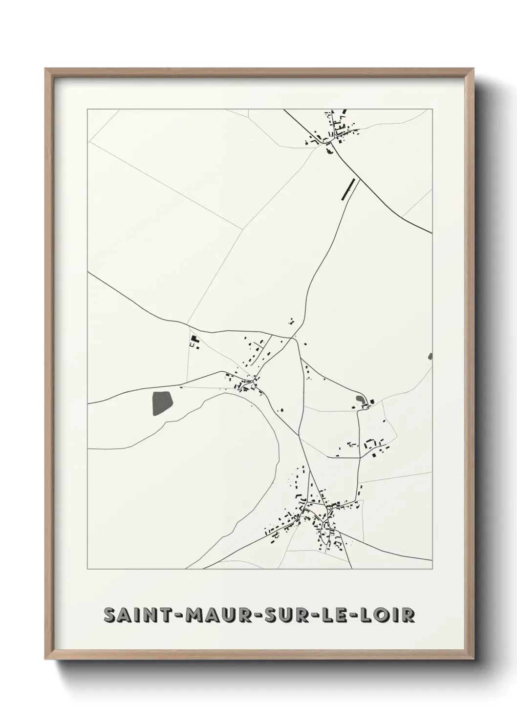 Un poster carteSaint-Maur-sur-le-Loir