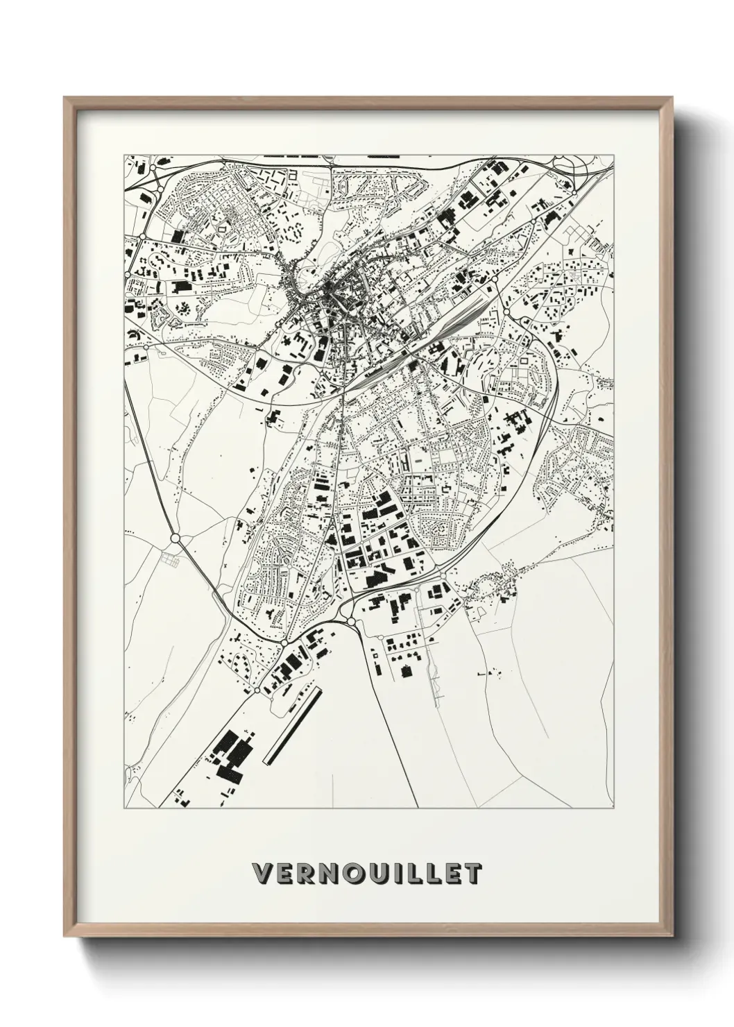 Un poster carte Vernouillet