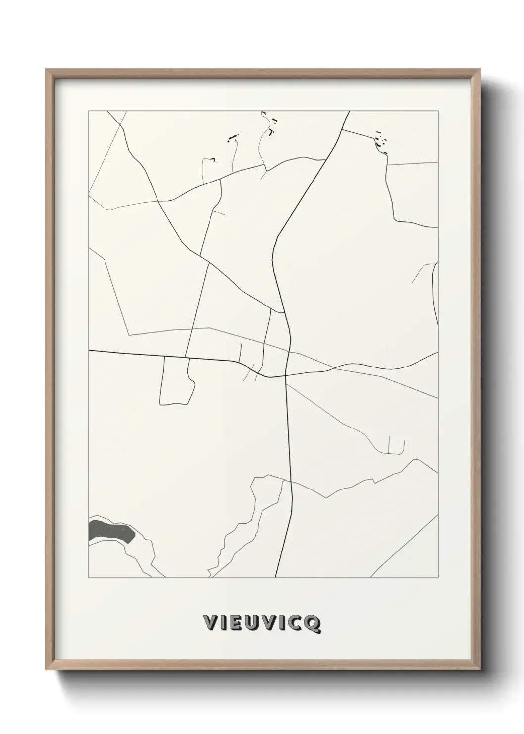 Un poster carte Vieuvicq