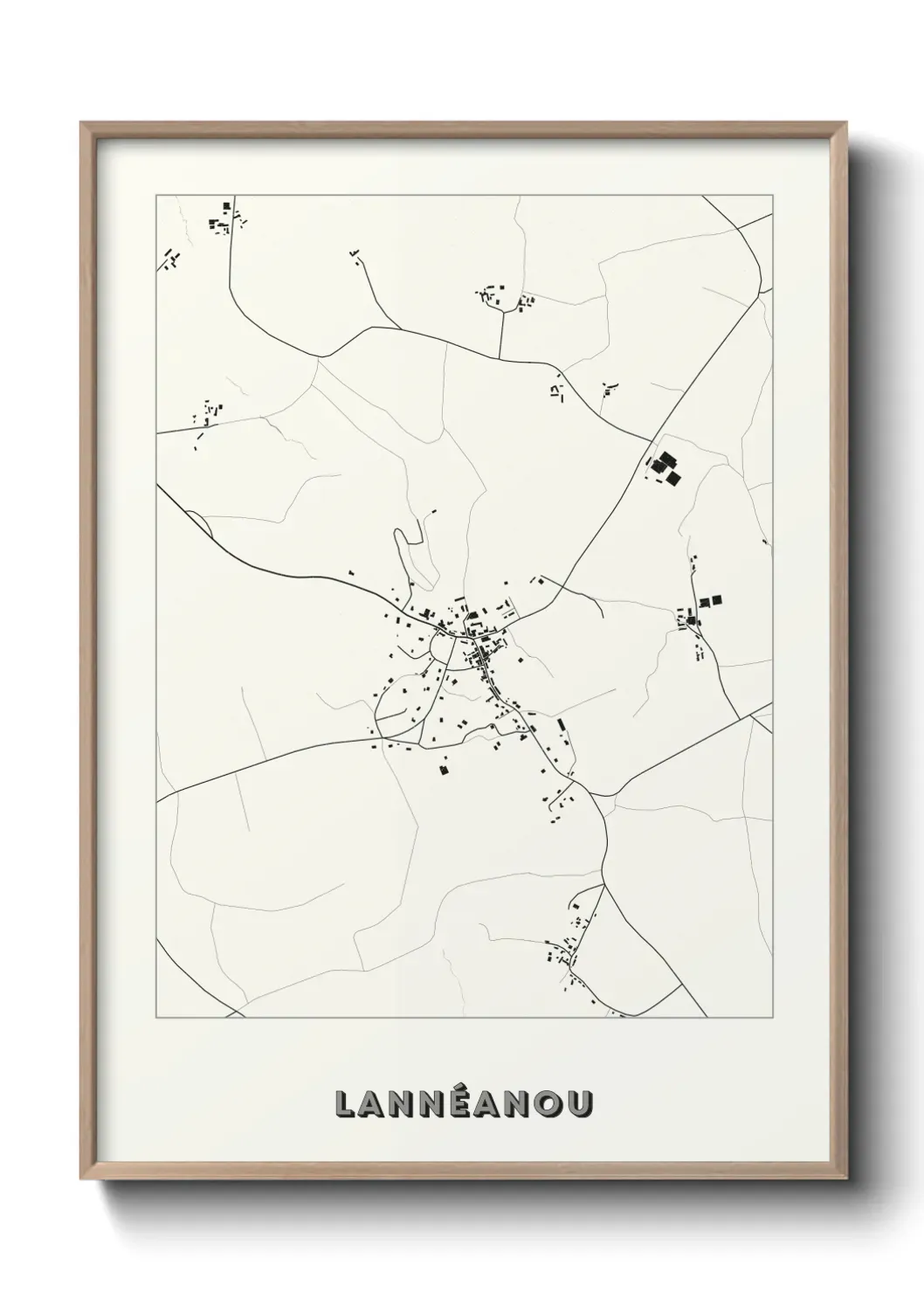 Un poster carte Lannéanou