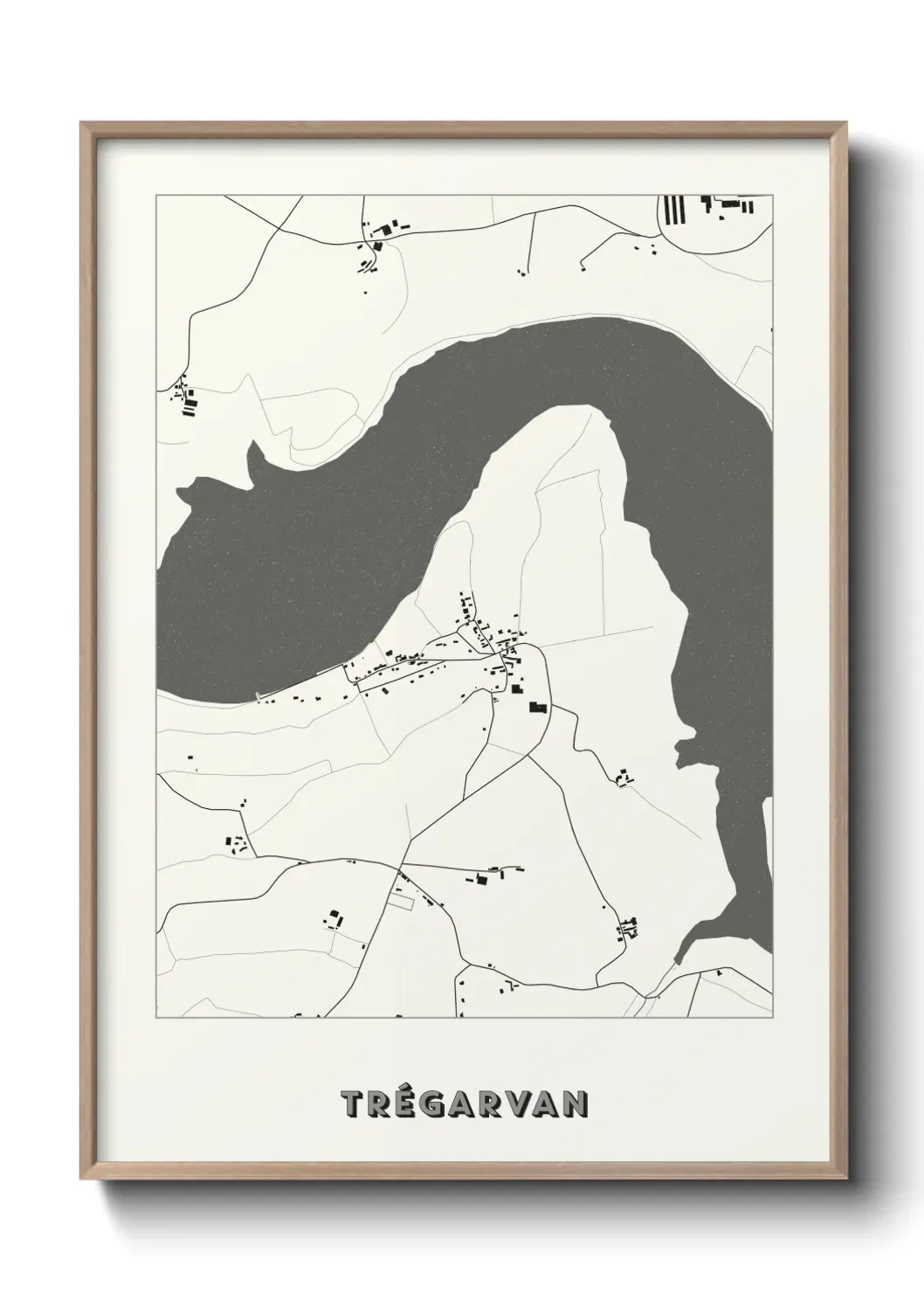 Un poster carte Trégarvan