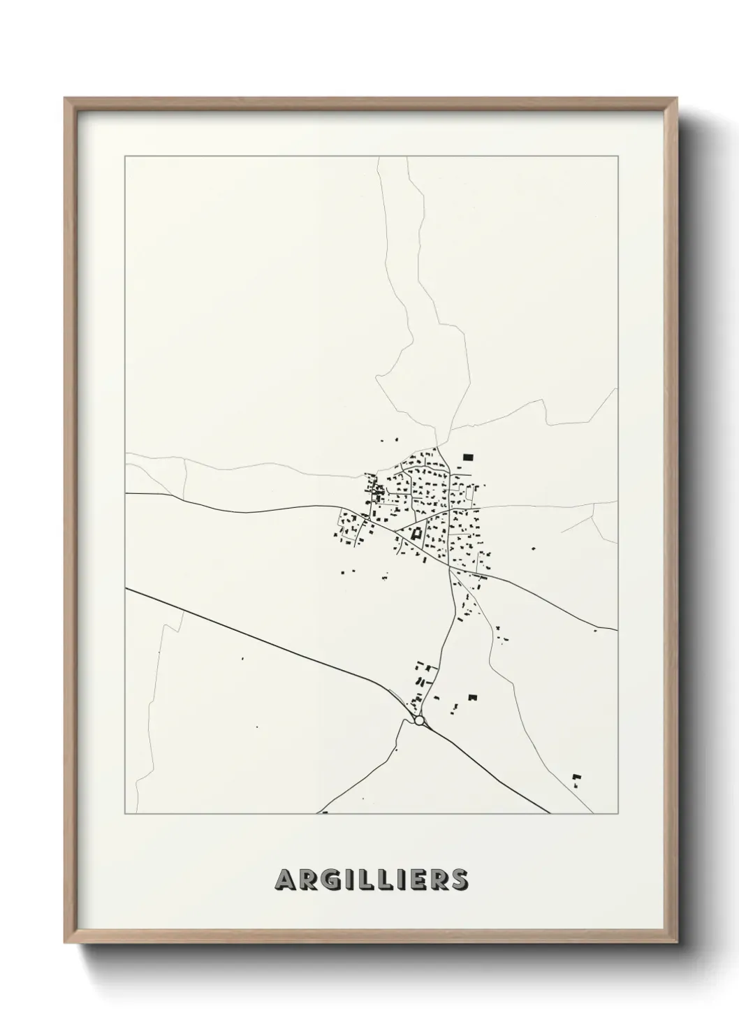 Un poster carte Argilliers