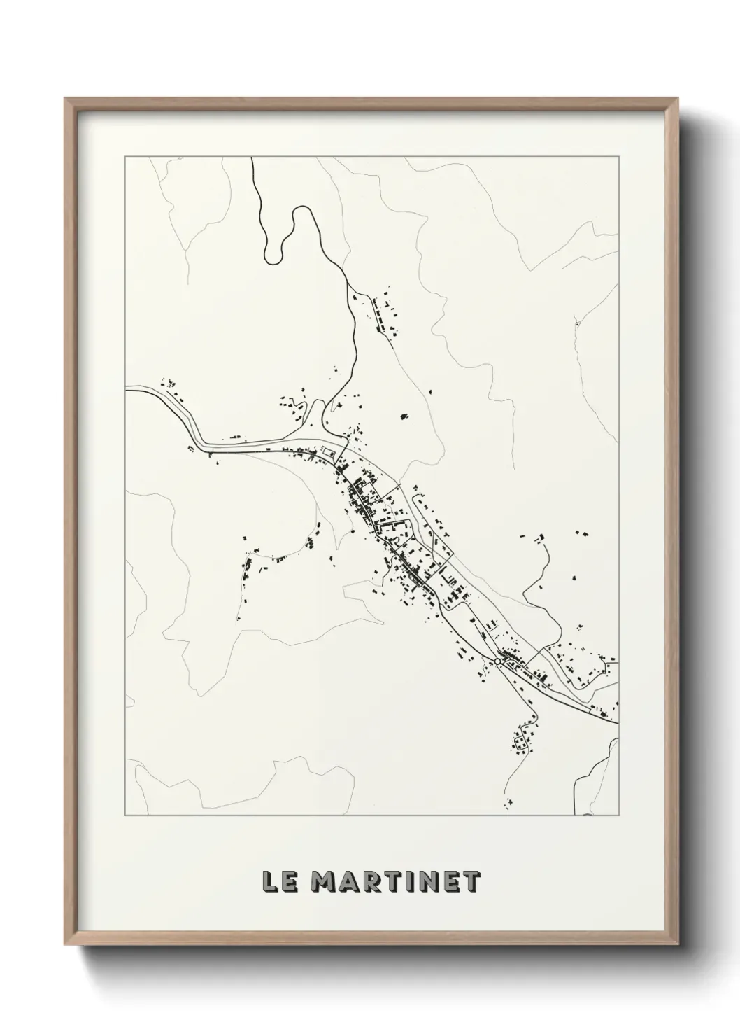 Un poster carte Le Martinet
