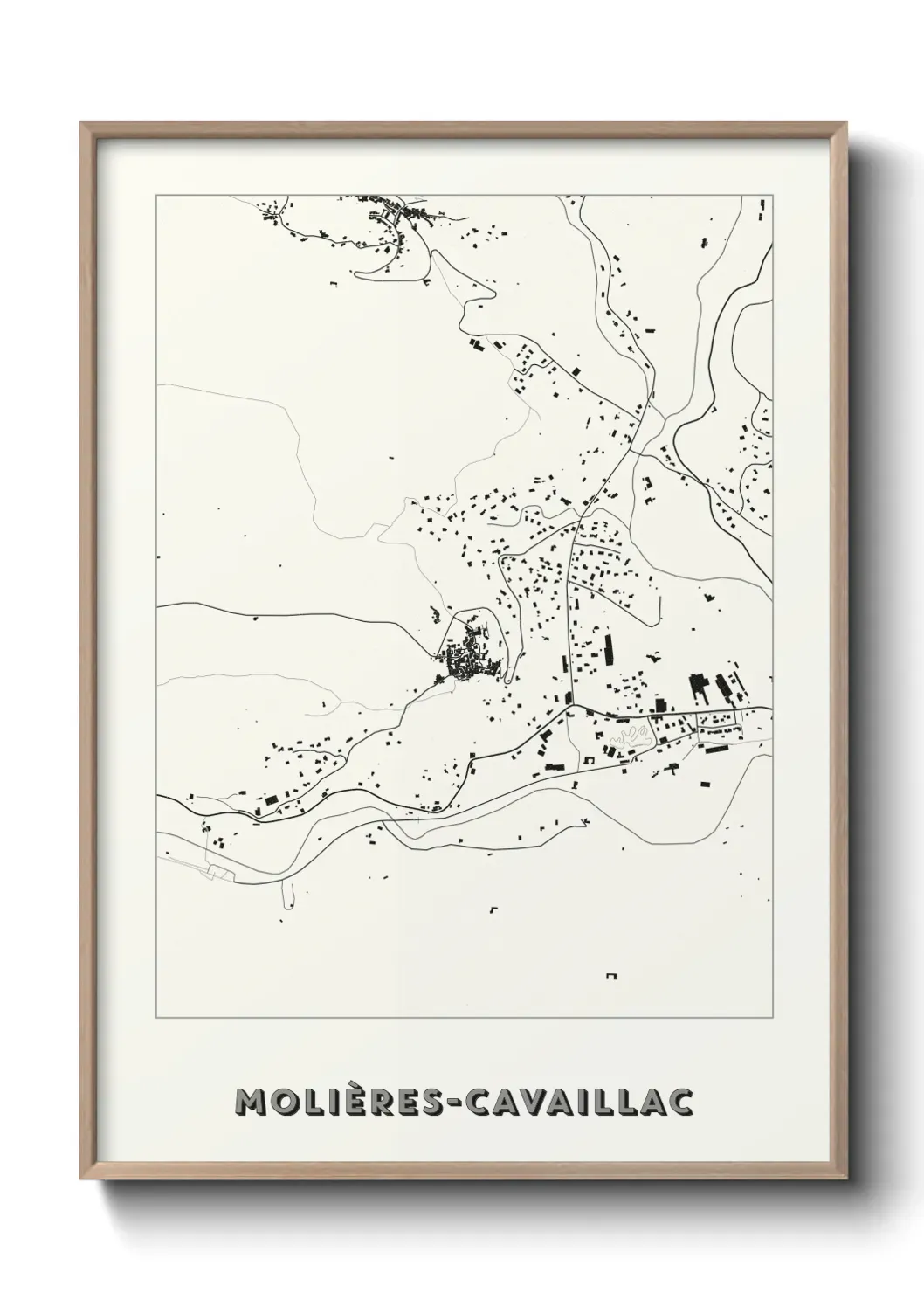 Un poster carteMolières-Cavaillac