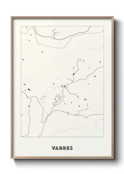Une affiche de carte sur Vabres