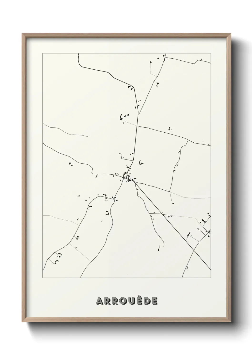 Un poster carte Arrouède