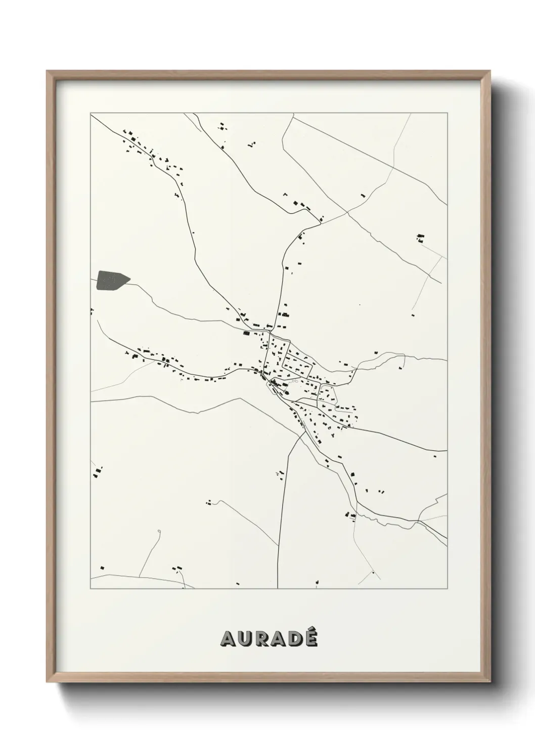 Un poster carte Auradé