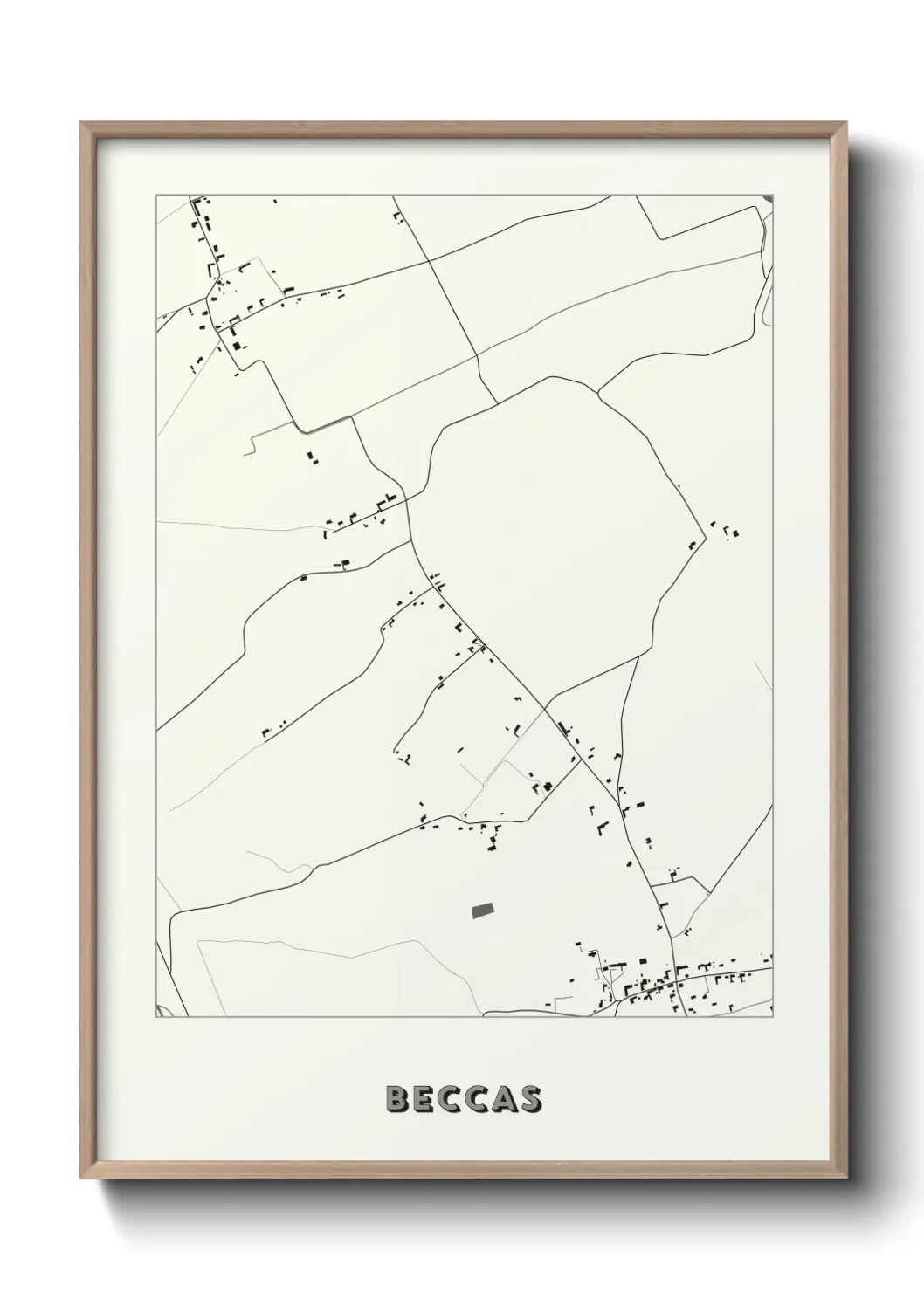 Un poster carte Beccas