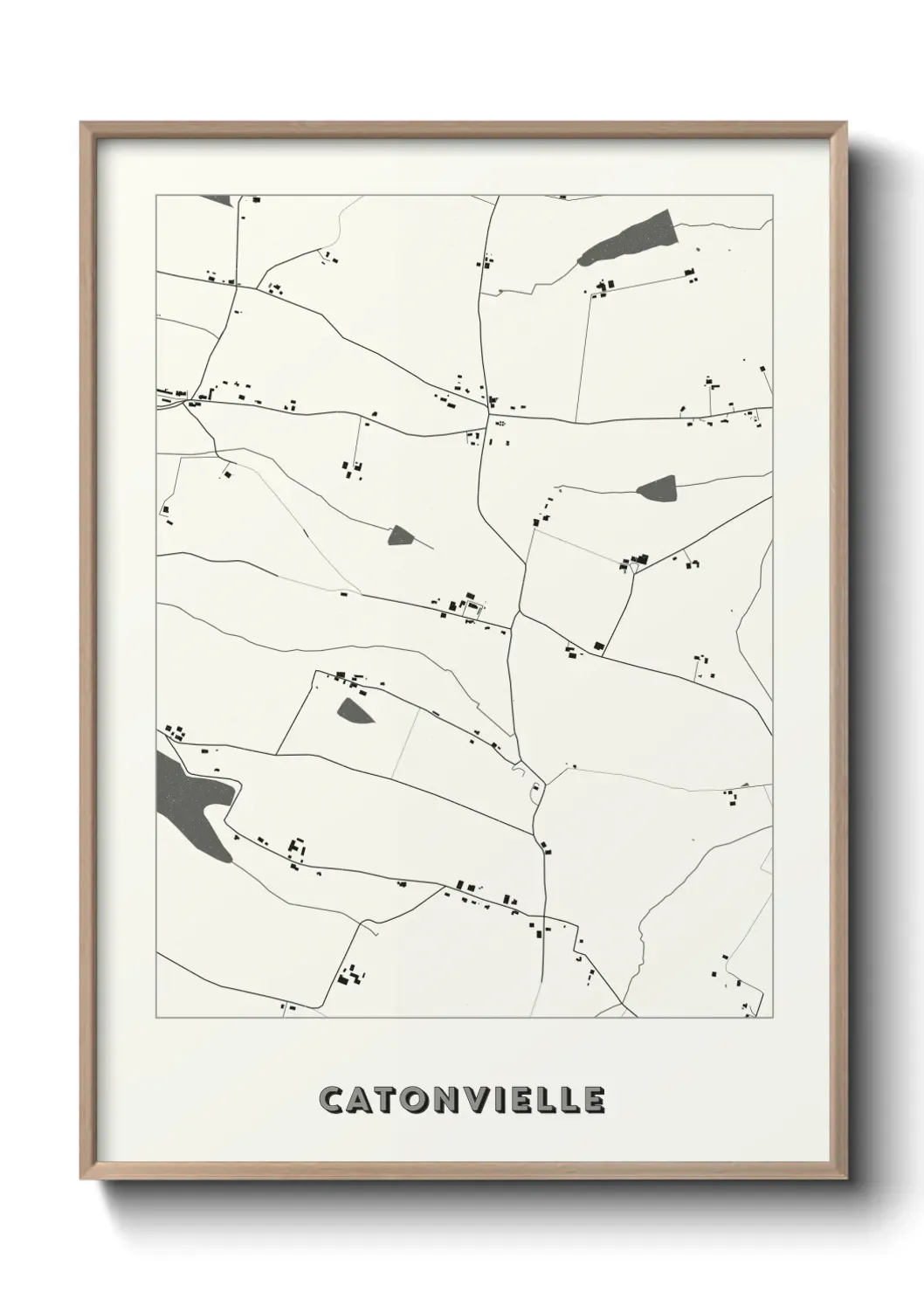 Un poster carte Catonvielle