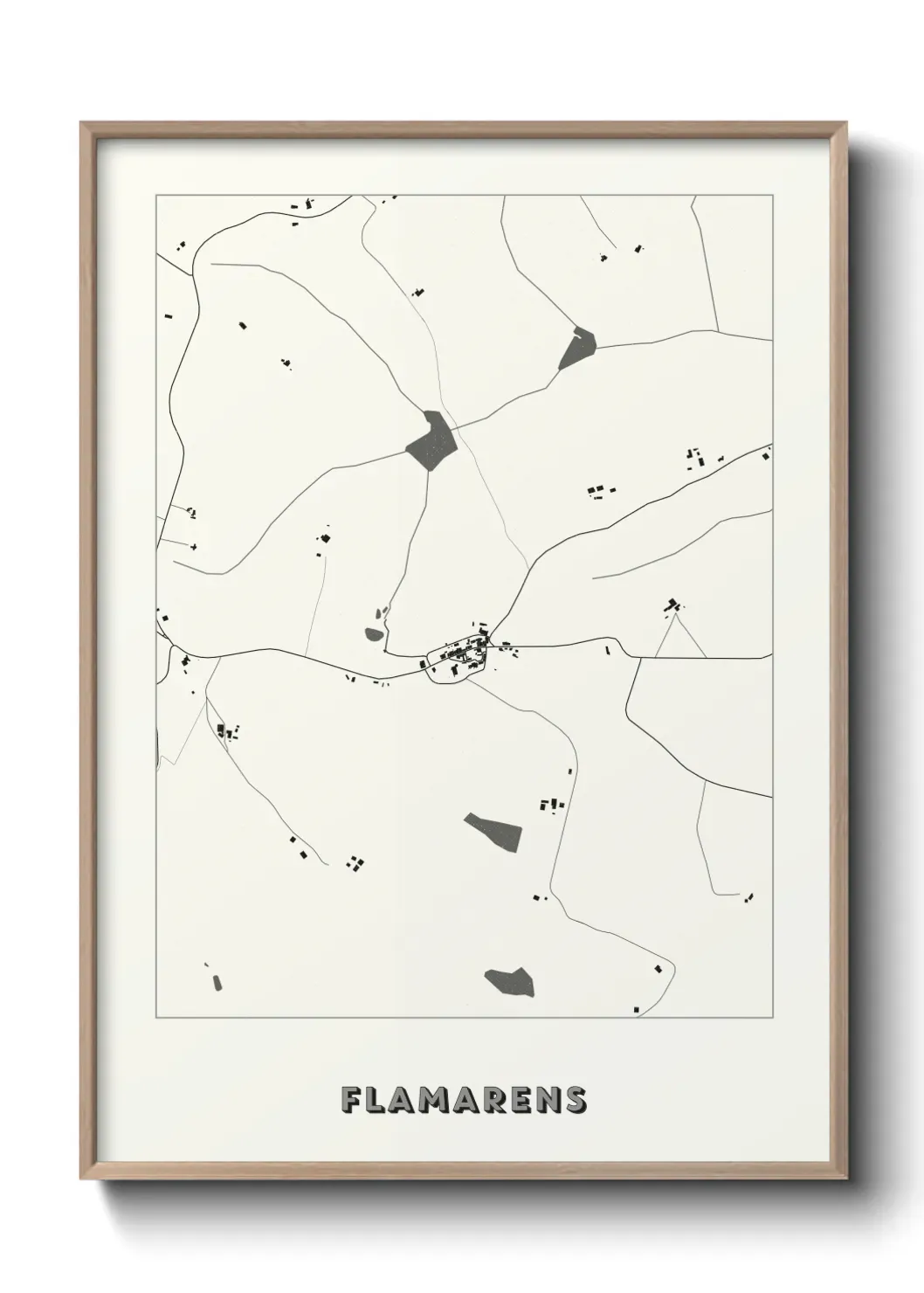 Un poster carte Flamarens