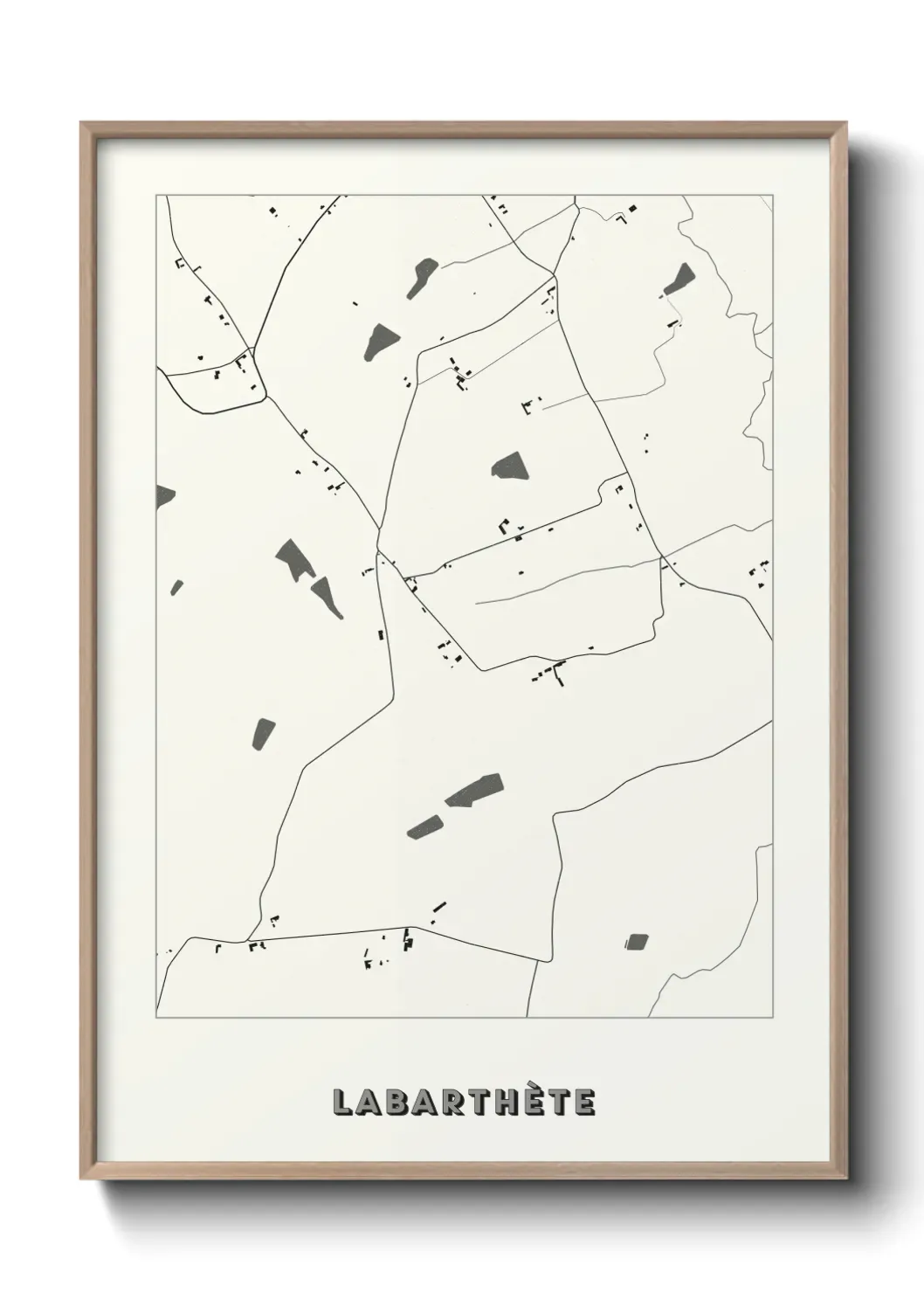 Un poster carte Labarthète