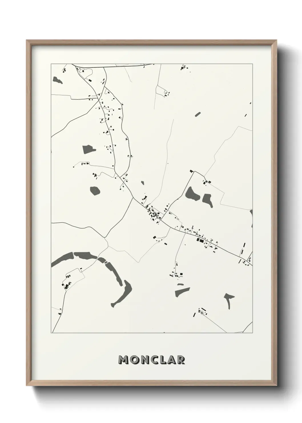 Un poster carte Monclar