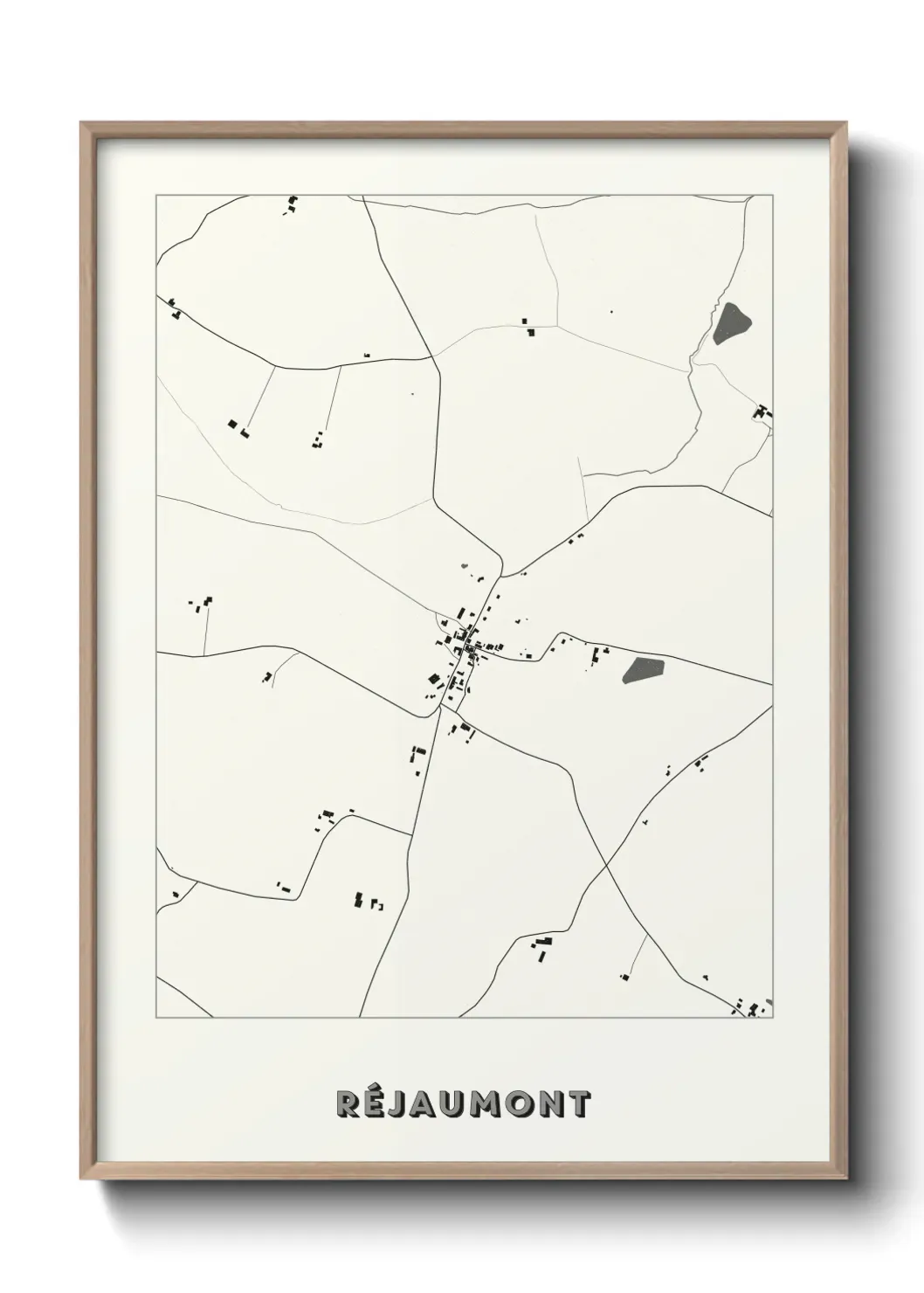 Un poster carte Réjaumont