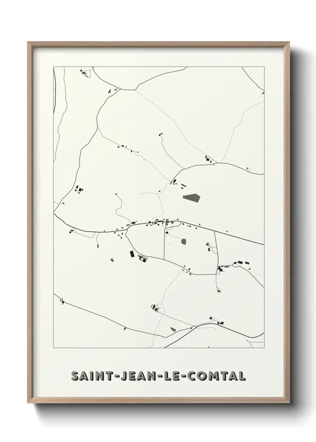 Un poster carteSaint-Jean-le-Comtal
