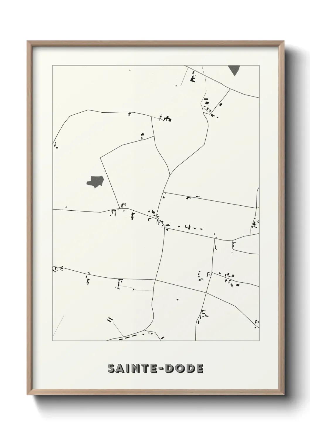 Un poster carte Sainte-Dode