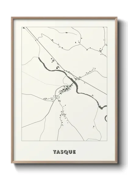 Une affiche de carte sur Tasque