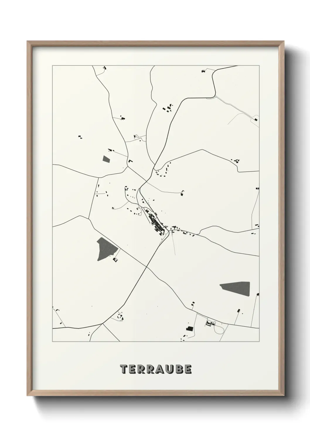Un poster carte Terraube